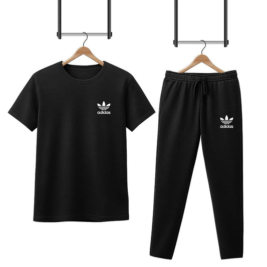 2 Pcs Men's Micro Interlock Printed Track Suit