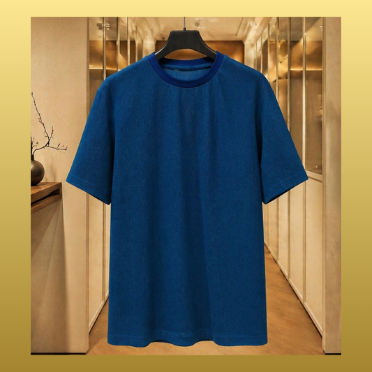 Premium Textured T-Shirt – 5 Colors | Soft & Stylish | M, L, XL