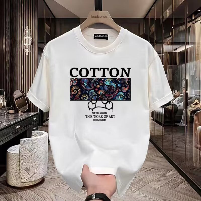 Men’s Cotton Graphic Printed T-Shirt – Premium Casual Round Neck Half Sleeve Tee for Men | Navy Blue, Black & Maroon